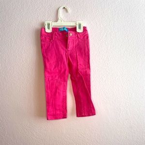 Toddler pink denim pants